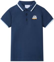 vidaXL Tricou polo pentru copii, albastru închis, 92 GartenMobel Dekor (12049)