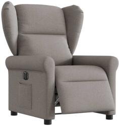 vidaXL Fotoliu rabatabil electric, gri taupe, material textil GartenMobel Dekor (3303361)