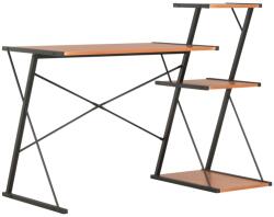 vidaXL Birou cu raft, negru si maro, 116 x 50 x 93 cm GartenMobel Dekor (20290)