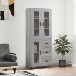 vidaXL Dulap înalt, gri sonoma, 69, 5x34x180 cm, lemn compozit GartenMobel Dekor (3198575) Comoda