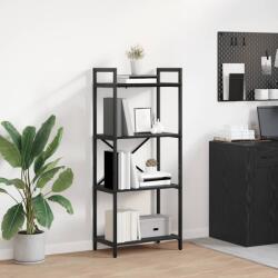 vidaXL Raft pentru carti Stejar Negru 56 x 34 x 133, 5 cm Lemn compozit GartenMobel Dekor (883868) Biblioteca