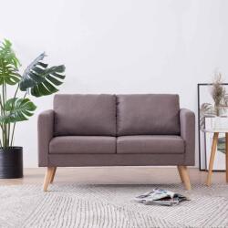 vidaXL Canapea cu 2 locuri, gri taupe, material textil GartenMobel Dekor (281365) Canapea
