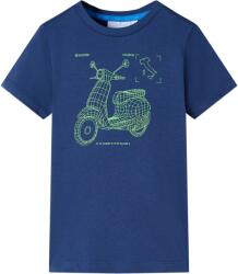 vidaXL Tricou pentru copii, albastru închis, 116 GartenMobel Dekor (11656)