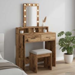 vidaXL Masa de Machiaj cu sertar Maro 79 x 41 x 140 cm Lemn compozit GartenMobel Dekor (865170)