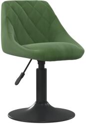 vidaXL Scaun de bucatarie, verde închis, catifea GartenMobel Dekor (3088816)