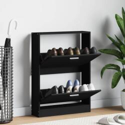 vidaXL Pantofar, negru, 59x17x81 cm, lemn compozit GartenMobel Dekor (342536) Pantofar