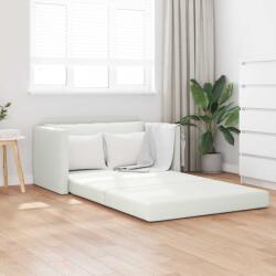 vidaXL Pat canapea Alb 124 x 71 x 78 cm Piele artificiala GartenMobel Dekor (4106714) Canapea
