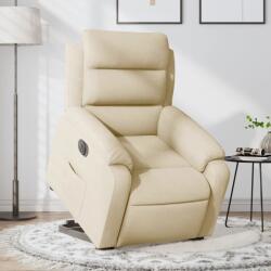 vidaXL Fotoliu electric rabatabil cu ridicare, crem, textil GartenMobel Dekor (3205013)