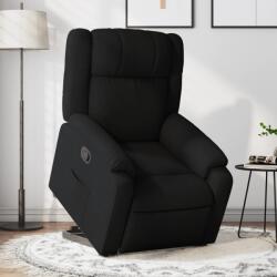 vidaXL Fotoliu rabatabil cu ridicare pe verticala, negru, textil GartenMobel Dekor (3205204)