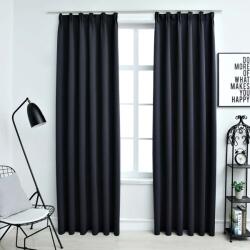 vidaXL Draperii opace cu carlige, 2 buc. , antracit, 140 x 175 cm GartenMobel Dekor (134422)