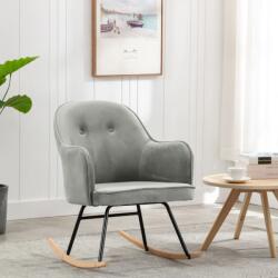 vidaXL Scaun balansoar, gri, catifea GartenMobel Dekor (289519) Balansoar