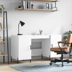 vidaXL Birou, alb extralucios, 140x50x75 cm, lemn compozit GartenMobel Dekor (829558)