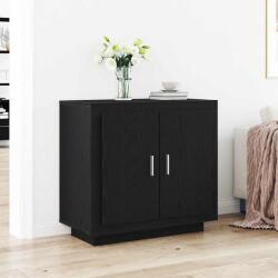 vidaXL Bufet Negru 80 x 40 x 75 cm Lemn compozit GartenMobel Dekor (862749) Comoda