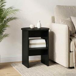 vidaXL Dulap lateral Negru Ø40 x 50 cm Lemn prelucrat GartenMobel Dekor (899818) Comoda