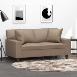 vidaXL Perne decorative, 2 buc. , cappuccino, 40x40 cm, piele ecologica GartenMobel Dekor (349484)