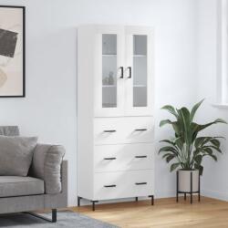 vidaXL Dulap înalt, alb, 69, 5x34x180 cm, lemn compozit GartenMobel Dekor (3198401) Comoda