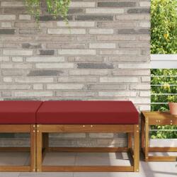 vidaXL Perna pentru canapea de exterior bordo 80 x 80 x 8 cm Poliester GartenMobel Dekor (900821)