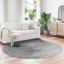 vidaXL Covor din Lana Faux Tafalla Gri Ø 160 cm Poliester GartenMobel Dekor (42021538) Covor