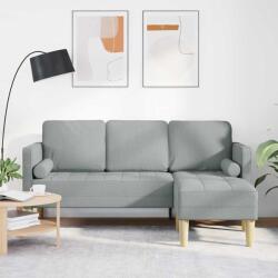 vidaXL Set de canapea cu perna Gri deschis Poliester GartenMobel Dekor (42001913) Canapea