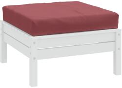 vidaXL Perna de paleti, melanj rosu, 60x60x10 cm, material textil GartenMobel Dekor (4002672)