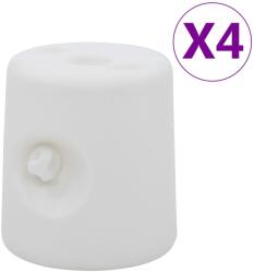 vidaXL Greutati pentru pavilion, 4 buc. , alb, PE GartenMobel Dekor (47688)