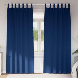 vidaXL Perdele Opaque cu Inel 2 pcs Albastru închis 260 x 140 cm GartenMobel Dekor (4107587)