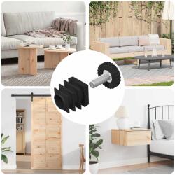 vidaXL Nivelatoare de mobila Ajustabil 1895 pcs Negru PP GartenMobel Dekor (864855)