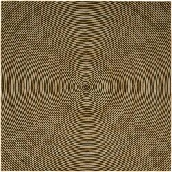 vidaXL Covor Natural si Negru 240 x 240 cm Iuta GartenMobel Dekor (42010748) Covor