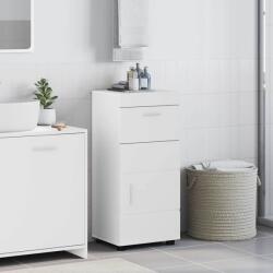 vidaXL Set dulap baie TULUM Alb lucios 37 x 31, 5 x 82 cm Lemn compozit GartenMobel Dekor (880345)