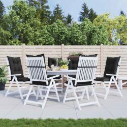 vidaXL Set de perne pentru scaun cu spatar înalt 6 pcs Melanj negru GartenMobel Dekor (4002369)