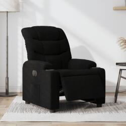 vidaXL Fotoliu rabatabil electric, negru, material textil GartenMobel Dekor (3206629)