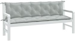 vidaXL Perna banca de gradina 2db melanj gri deschis 180x50x7cm textil GartenMobel Dekor (4002619)