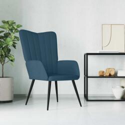 vidaXL Scaun de relaxare, albastru, catifea GartenMobel Dekor (327687)