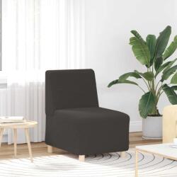 vidaXL Canapea Scaun fara brate gri închis 55 cm tesatura ondulata ca lana GartenMobel Dekor (4108505) Canapea