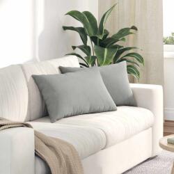 vidaXL Perne pentru canapea 2 pcs Gri deschis 60 x 40 cm tesatura GartenMobel Dekor (42013683)