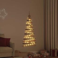 vidaXL Brad de Craciun cu 50 LED natural 120 cm lemn masiv de frasin GartenMobel Dekor (42020259)