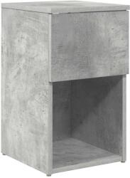 vidaXL Dulap de pat Gri Beton 29 x 31, 5 x 49 cm Lemn prelucrat GartenMobel Dekor (8001103)