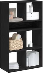 vidaXL Dulap cu carti negru 66x31x112 cm lemn prelucrat GartenMobel Dekor (860302) Biblioteca