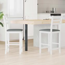 vidaXL Scaune de dining 2 pcs Alb 40 x 47, 5 x 99, 5 cm GartenMobel Dekor (42020469)