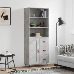 vidaXL Dulap înalt, gri beton, 69, 5x34x180, lemn compozit GartenMobel Dekor (3189993) Comoda