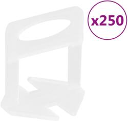 vidaXL Cleme de nivelare a placilor 250 buc. 3 mm GartenMobel Dekor (155279)