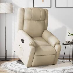 vidaXL Fotoliu electric rabatabil cu ridicare, crem, textil GartenMobel Dekor (3205235)