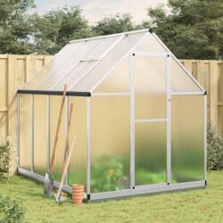 vidaXL Sere cu cadru de baza, argintiu, 224x169x202 cm, aluminiu GartenMobel Dekor (3266323)