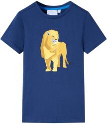 vidaXL Tricou pentru copii, albastru închis, 128 GartenMobel Dekor (11992)