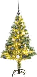 vidaXL Brad Craciun artificial, 150 LED/globuri/zapada pufoasa, 150 cm GartenMobel Dekor (3210100)