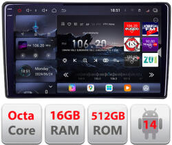 Edotec Navigatie Toyota Android QLED 2K, 16GB RAM, 512GB, 8 Core, 360 (KIT-toyota-universal+EDT-E809-2K)