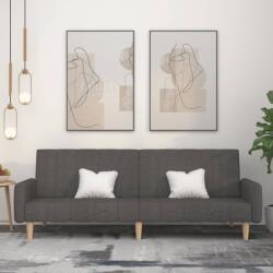 vidaXL Canapea extensibila cu 2 locuri, gri închis, textil GartenMobel Dekor (375759) Canapea