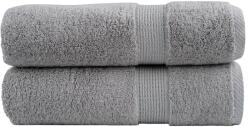 vidaXL Prosoape de baie premium SOLUND 2 buc gri 100x150cm 600gsm GartenMobel Dekor (137311) Prosop