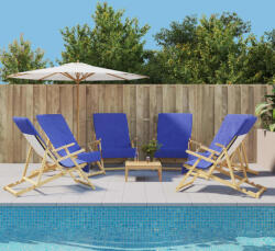vidaXL Prosoape de plaja, 6 buc. , albastru, 60x135 cm, textil 400 GSM GartenMobel Dekor (3157059) Prosop