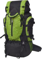 vidaXL Rucsac pentru drumetii XXL, 75 L, negru si verde GartenMobel Dekor (91104) Rucsac tura
